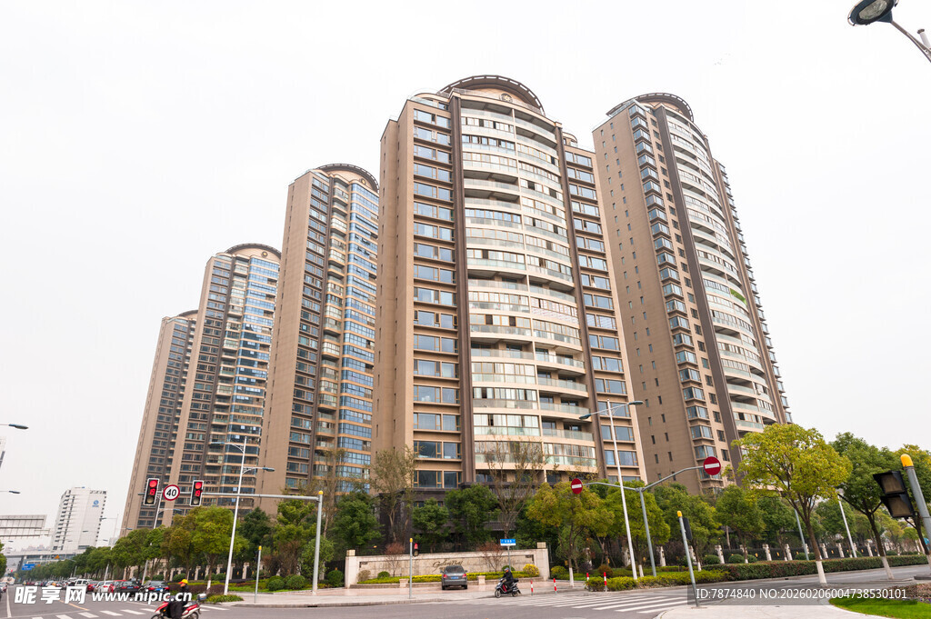 高层住宅小区外观景观