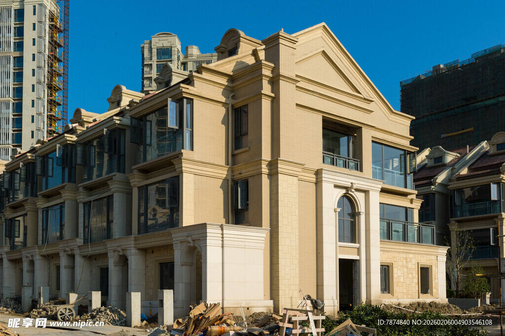 豪华联排别墅外观展示