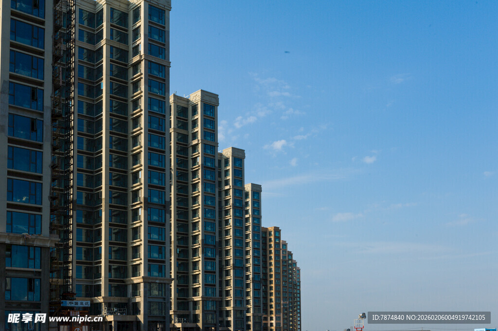 高楼林立的城市天际线