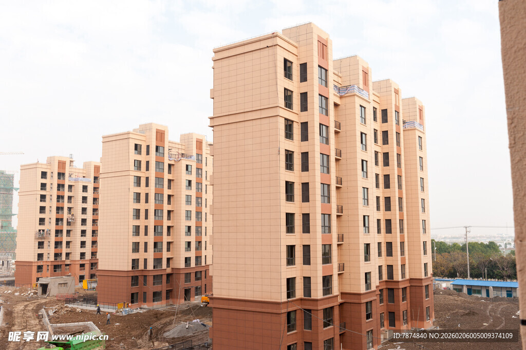 新建高层居民住宅楼