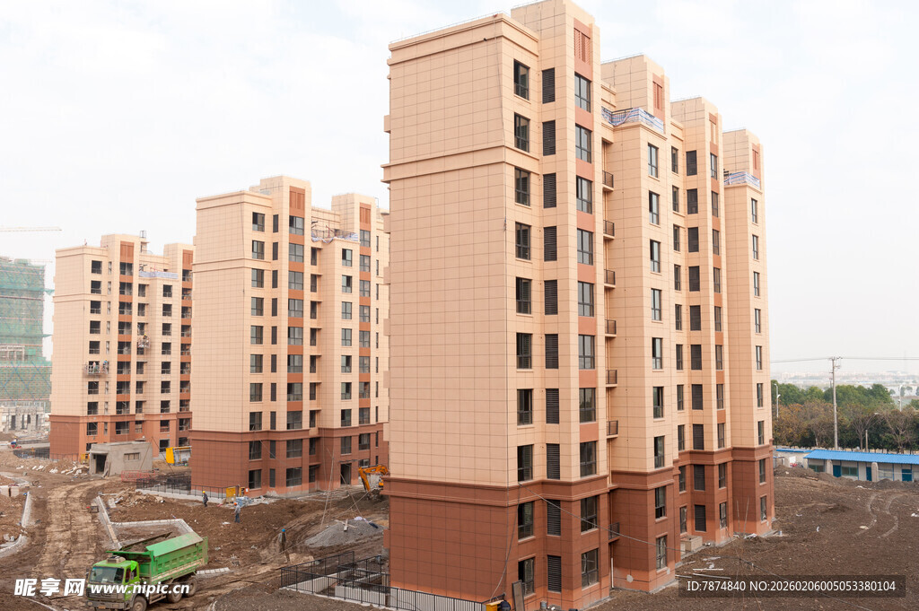 新建多层居民住宅楼群