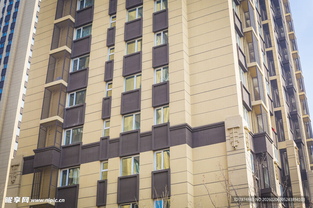 现代高层住宅建筑外观