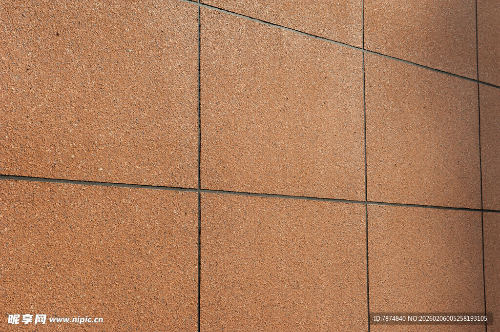 棕色瓷砖墙面纹理特写
