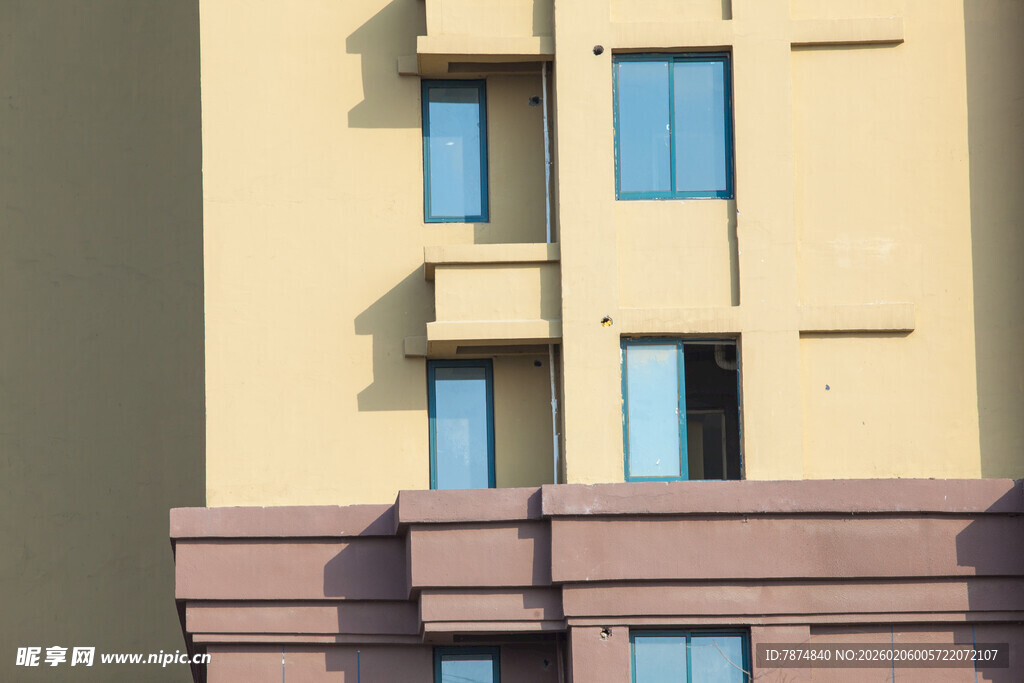 多层住宅建筑局部外观