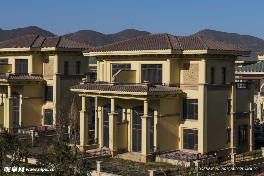 豪华联排别墅外观展示