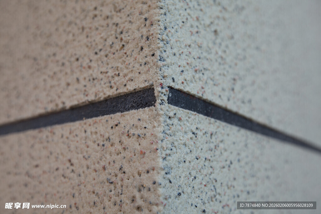 墙角缝隙特写