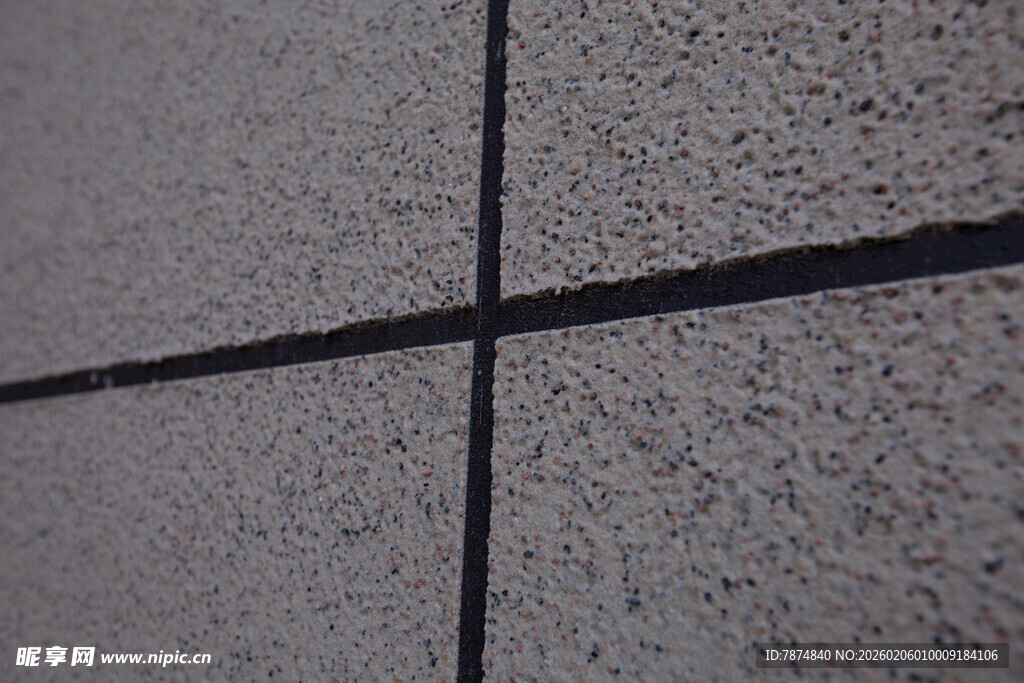 灰色石材拼接纹理特写