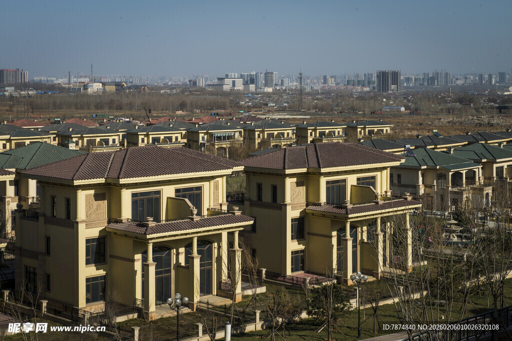 豪华别墅区景观