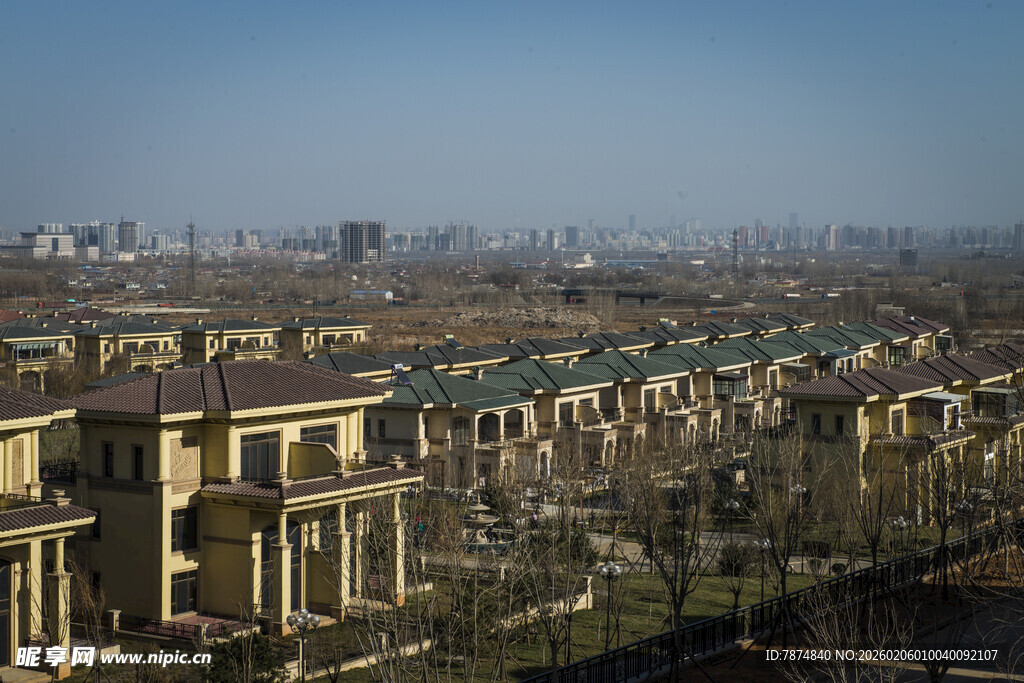 城郊别墅区景观