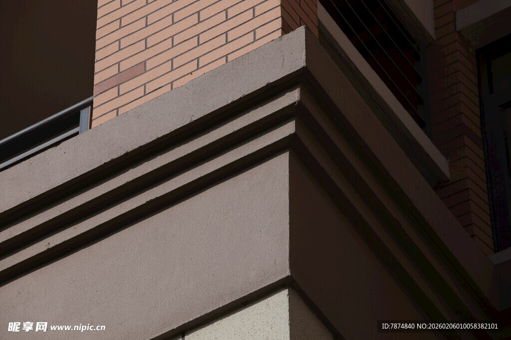 建筑角落细节特写