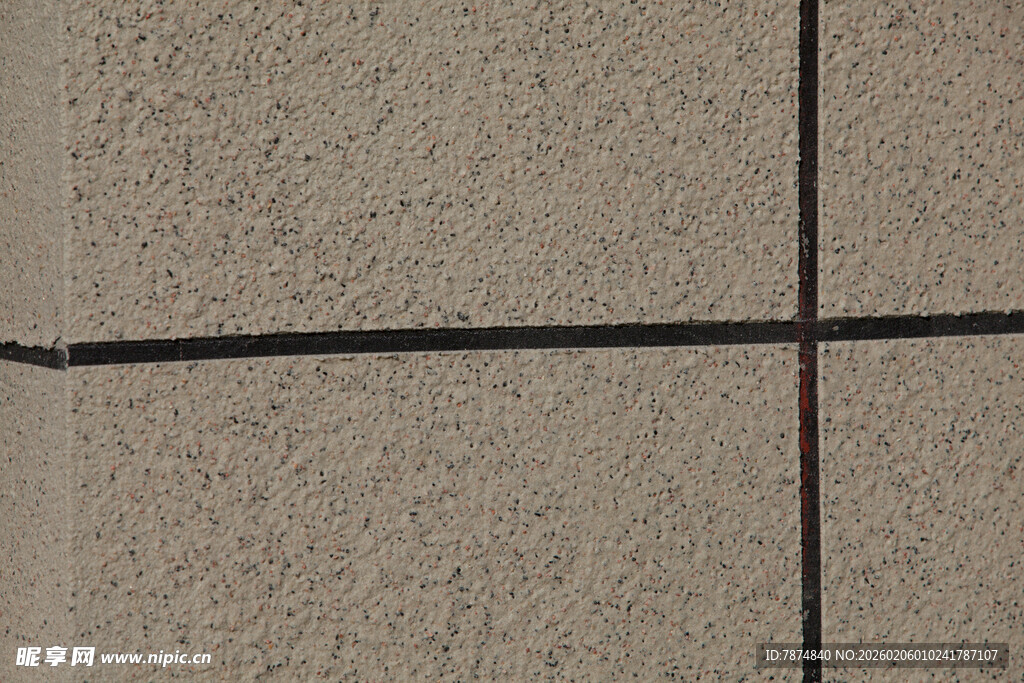 灰色纹理墙面瓷砖特写