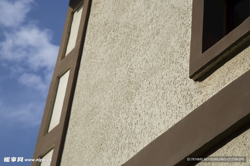 建筑外墙细节特写