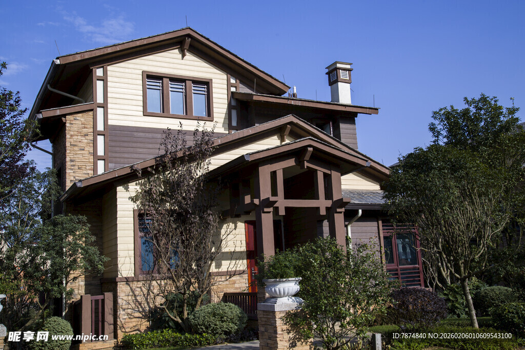 豪华独栋别墅外观景观