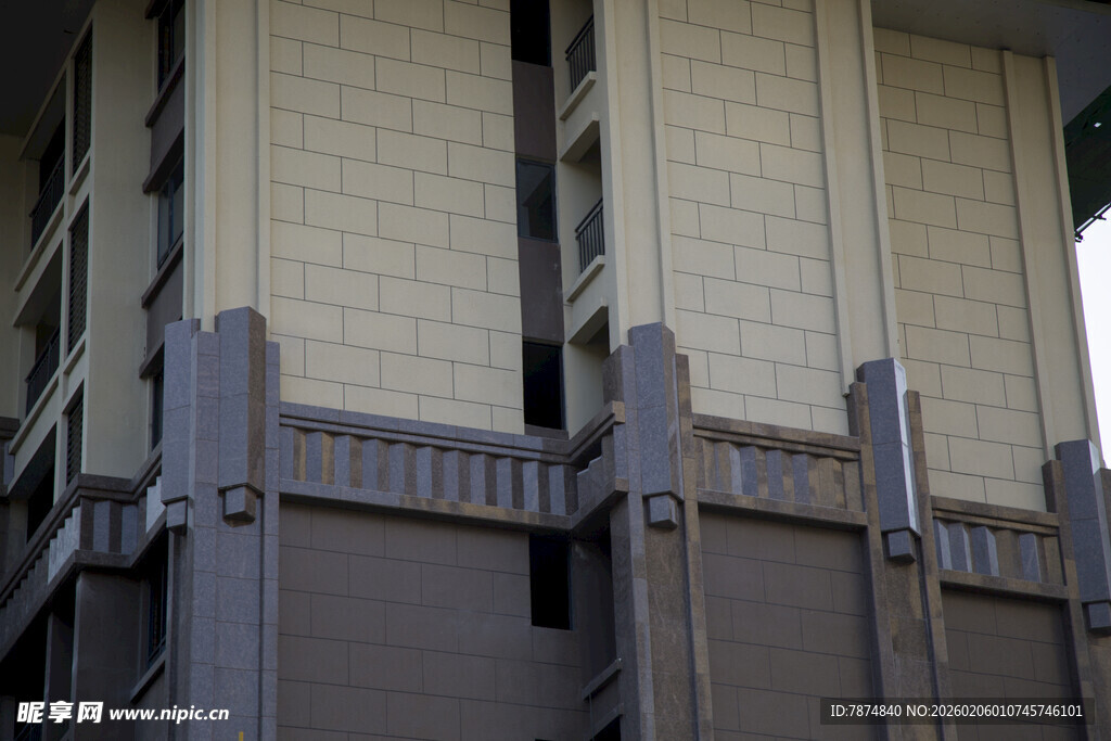 现代建筑外立面细节展示