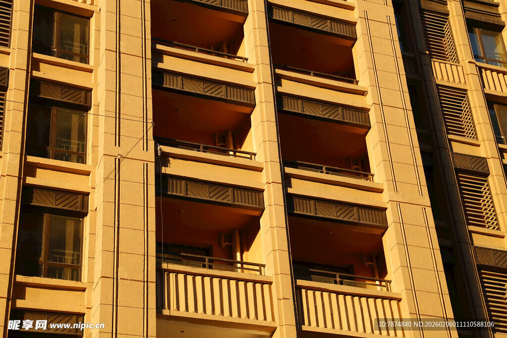 现代风格多层建筑外立面