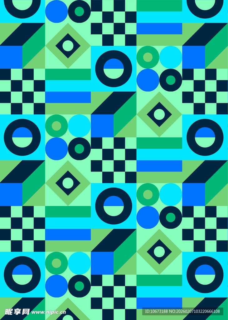 几何图案多彩抽象背景