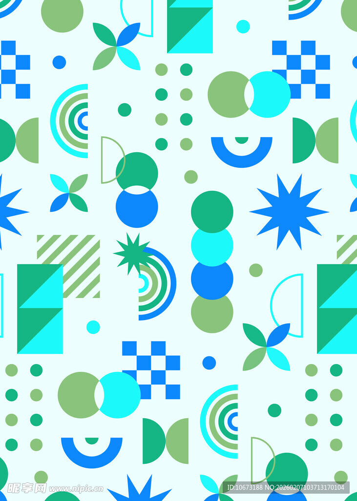 几何图案无缝背景设计