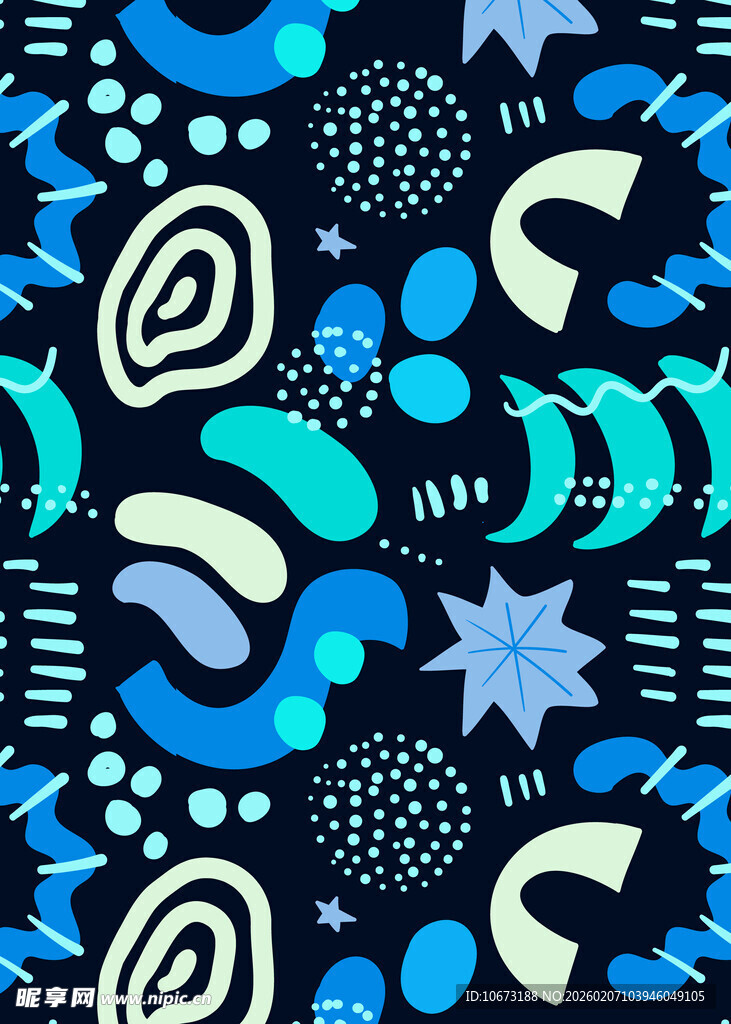 蓝黑几何图案抽象背景图