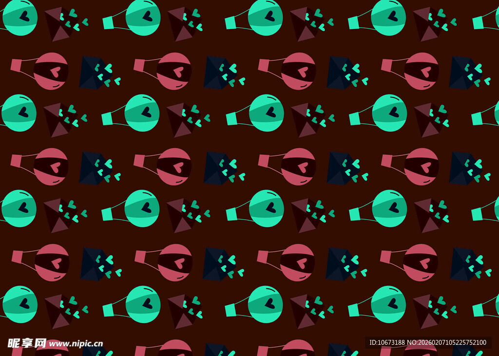 多彩圆形图案背景纹理