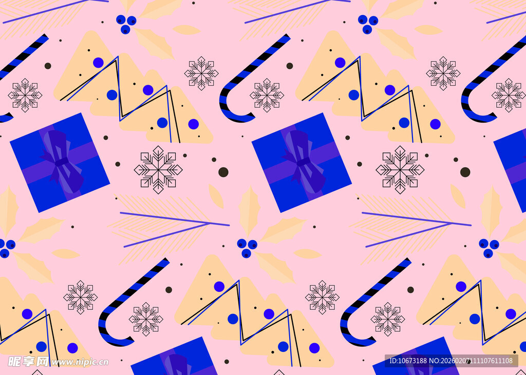 几何图案粉色背景装饰图