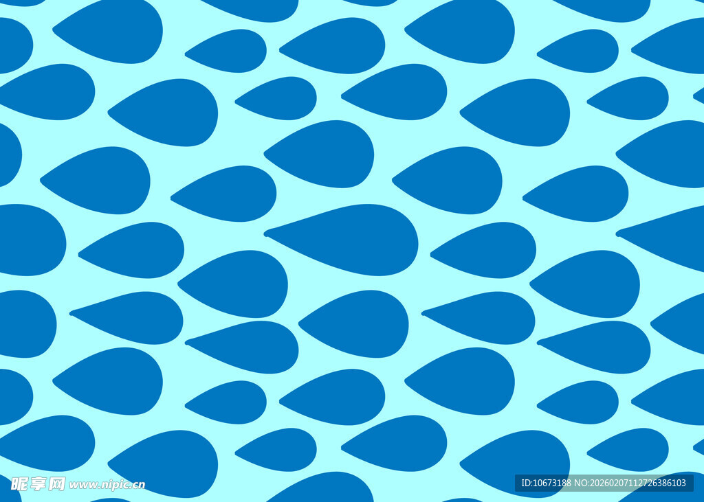 蓝色水滴图案背景纹理