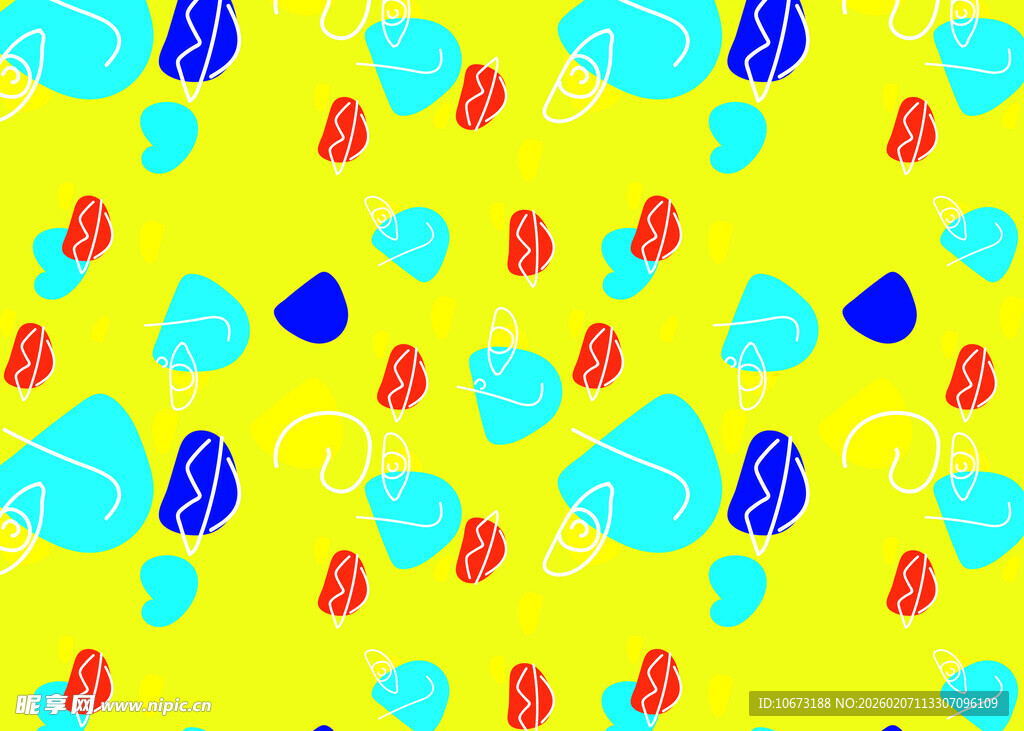 多彩几何图案背景纹理