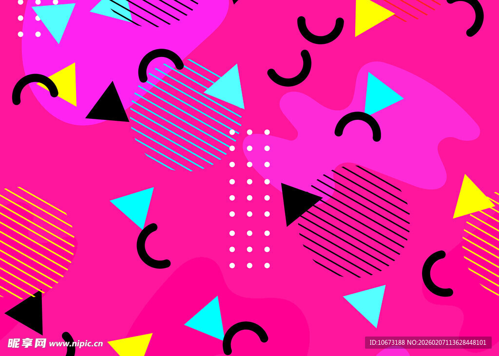 多彩几何图案背景