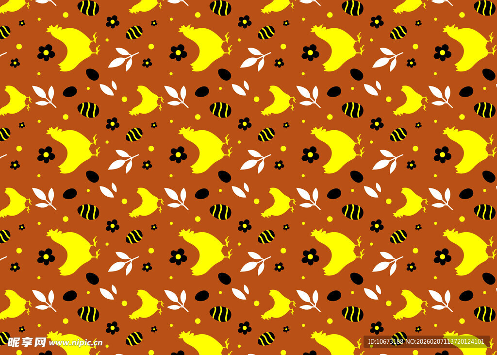 橙色底月亮图案装饰纹理