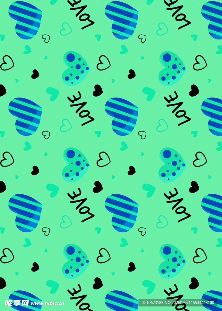 蓝绿几何图案背景纹理