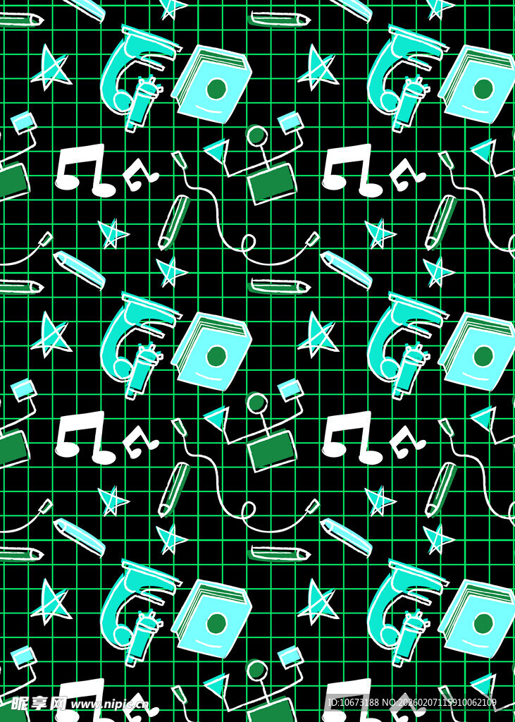 复古电玩风图案背景