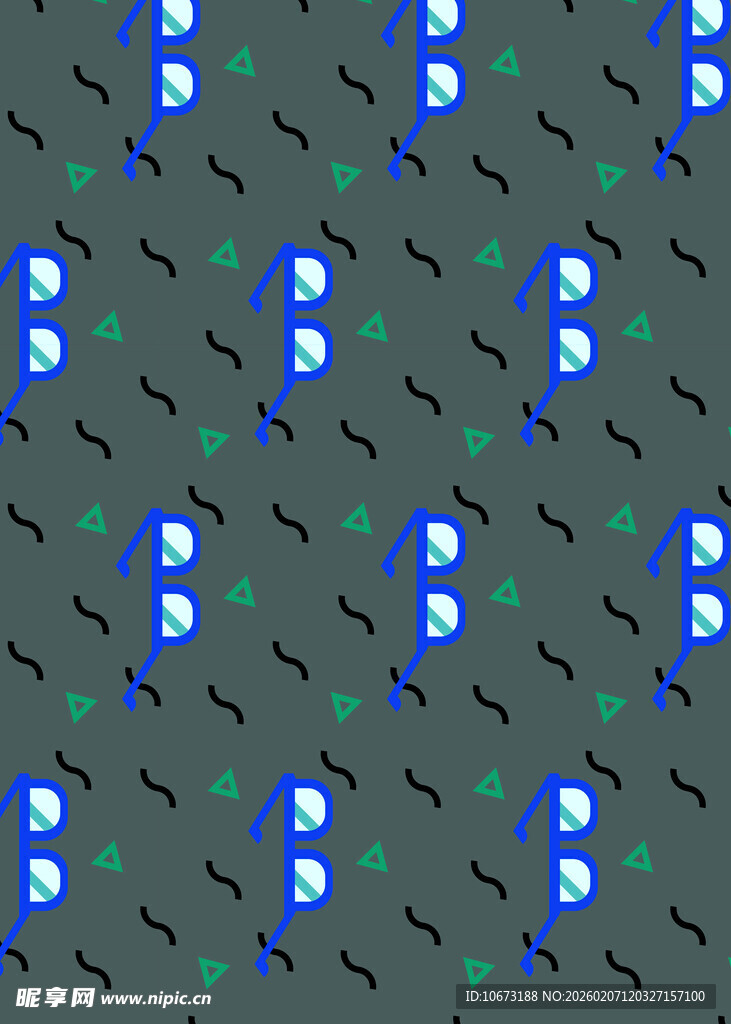 金属质感音符图案背景