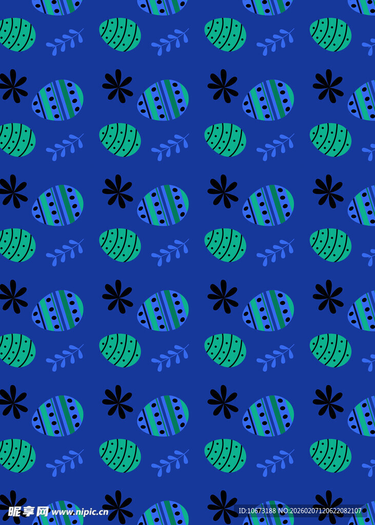 蓝绿图案背景纹理设计