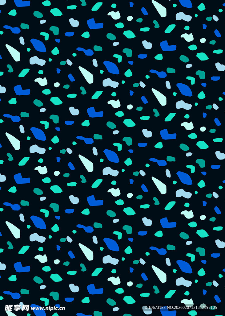 蓝绿几何图案抽象背景图