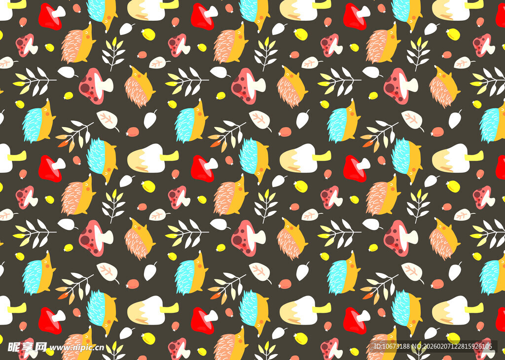 多彩几何图案无缝背景