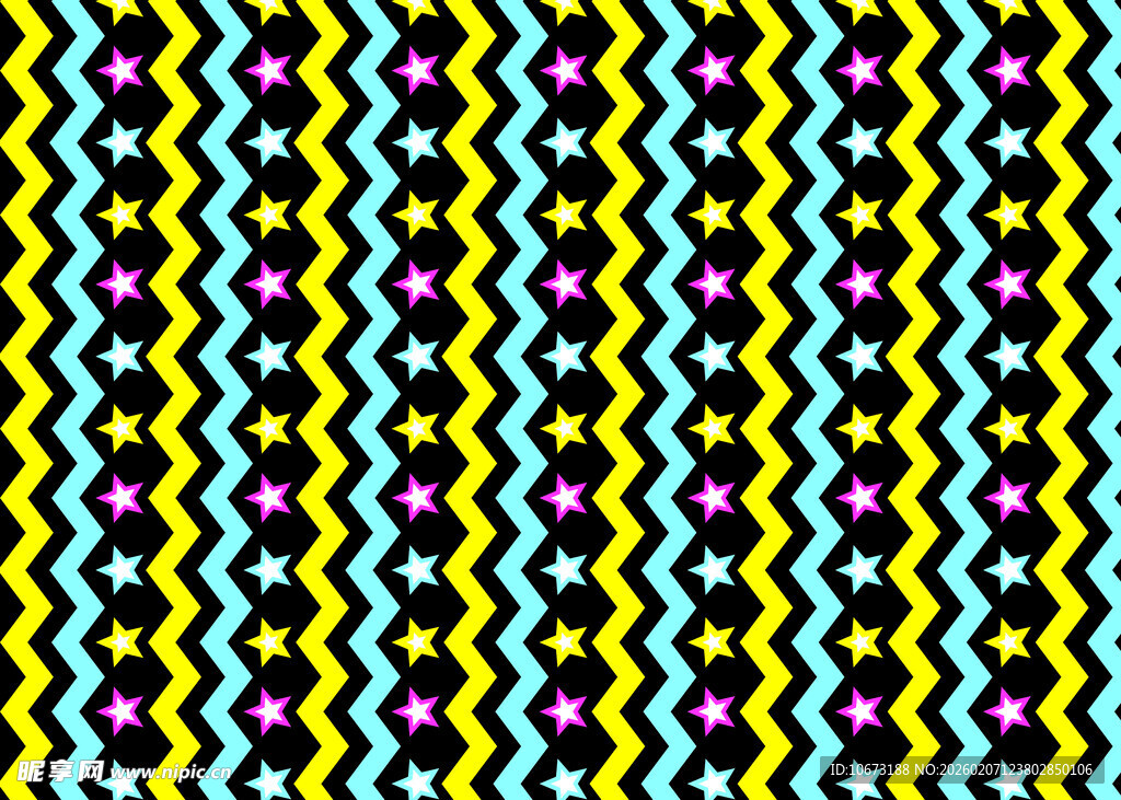 多彩锯齿图案纹理背景