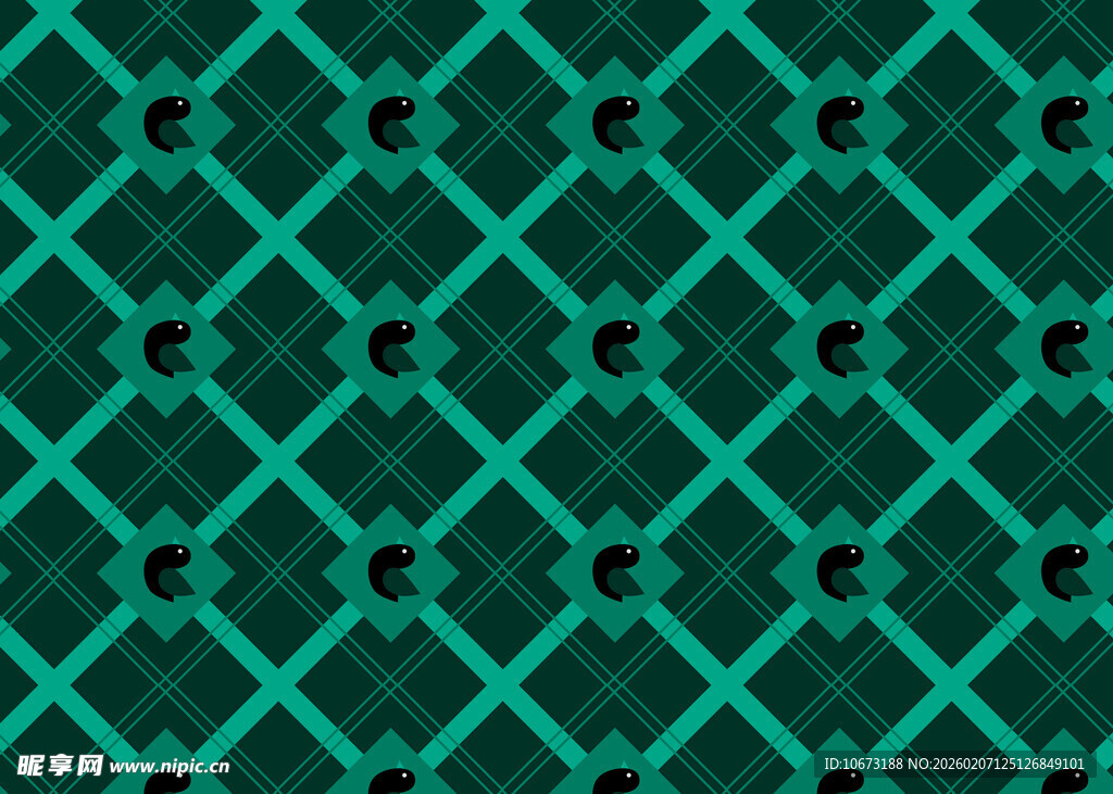 青绿色几何图案纹理背景