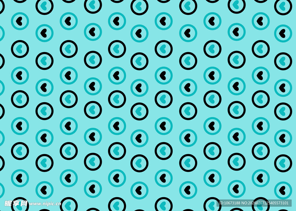 蓝底圆环图案背景