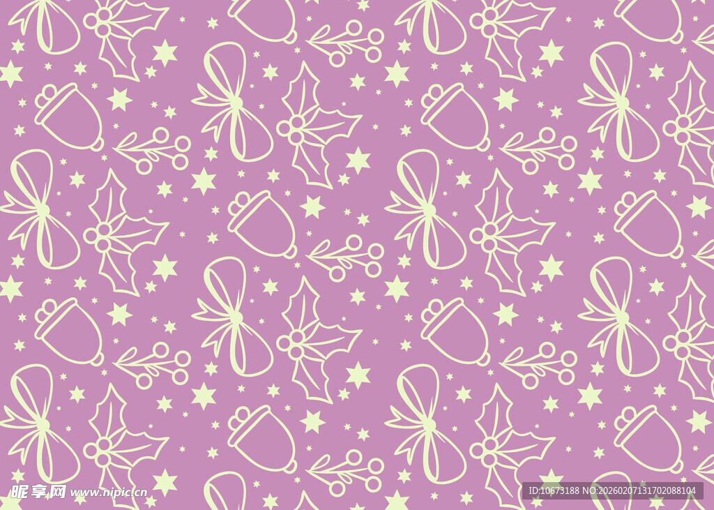 淡紫色花卉蝴蝶图案背景