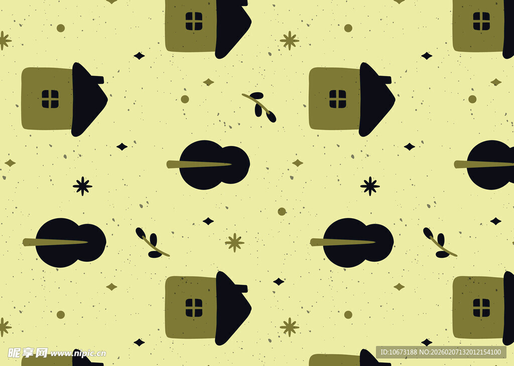 几何星球图案背景纹理