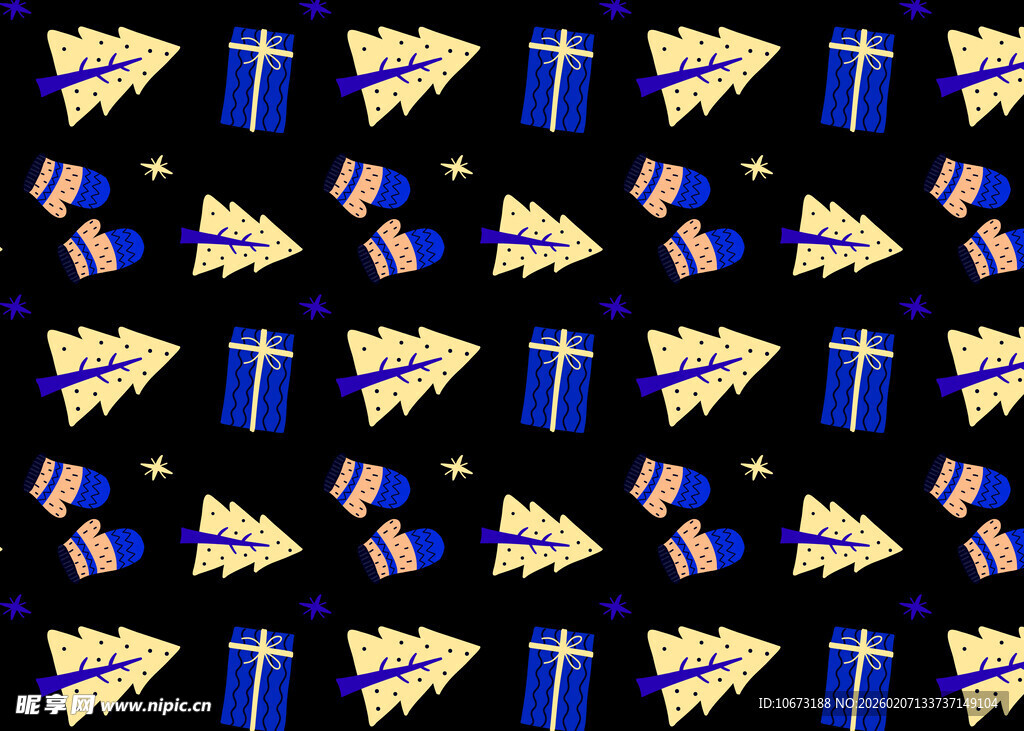 节日礼物图案背景纹理