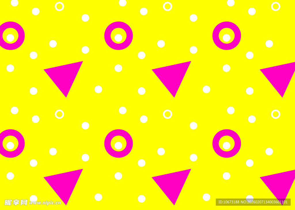 黄色背景几何图案装饰图