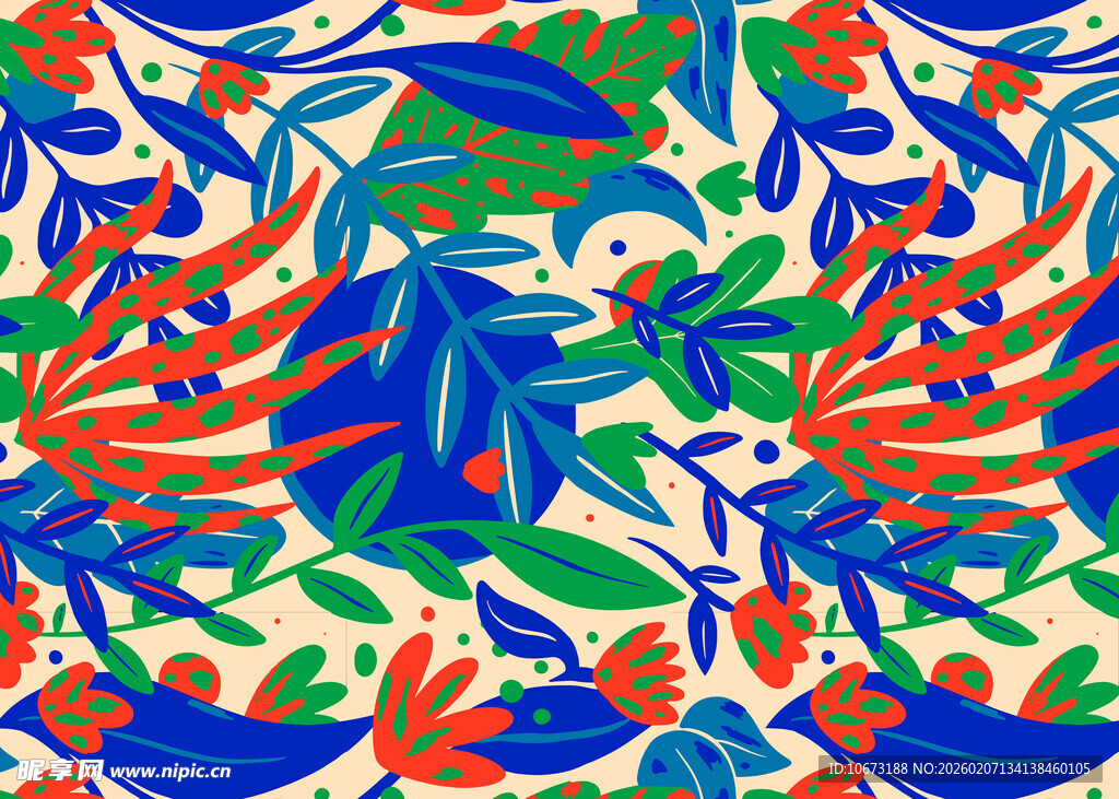 多彩抽象图案纹理设计