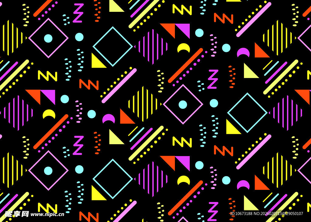 几何多彩抽象图案背景