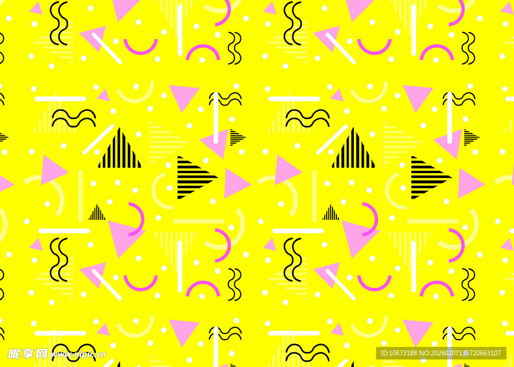 几何图案黄色活力背景