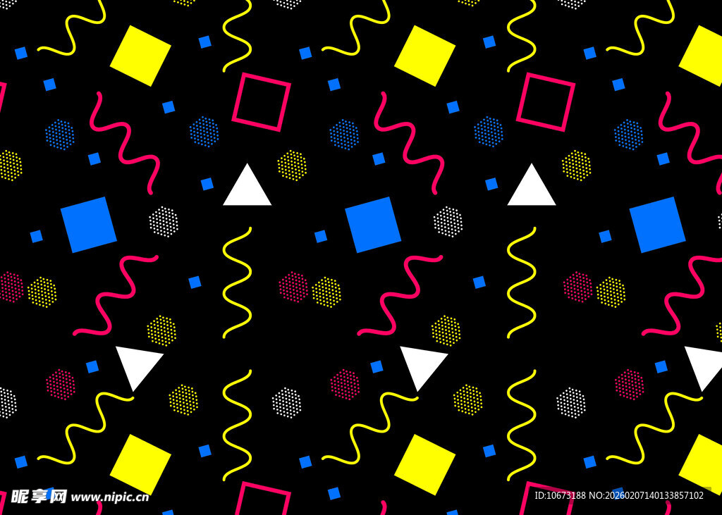 多彩几何图案背景