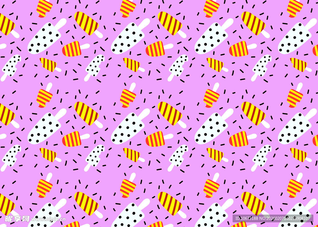 粉色背景多彩图案纹理