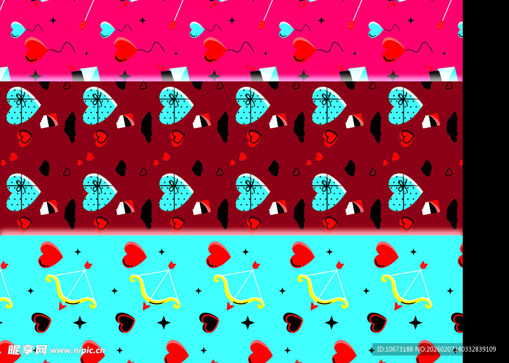 多彩卡通图案背景设计