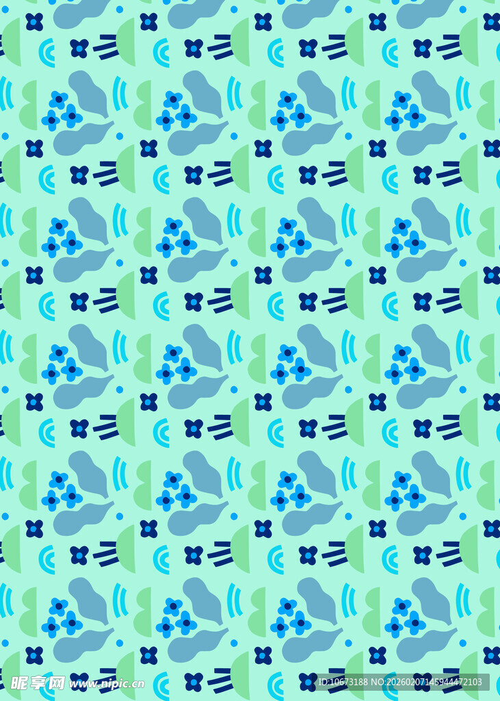 清新几何图案背景纹理