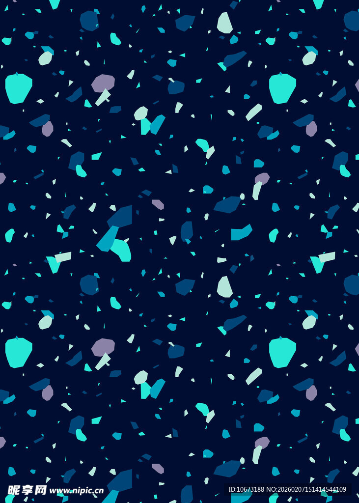 梦幻蓝绿星空背景图案