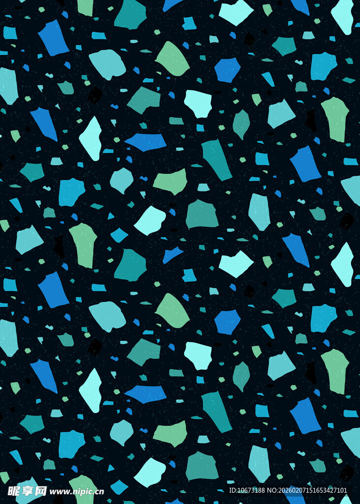 蓝绿碎块图案背景纹理